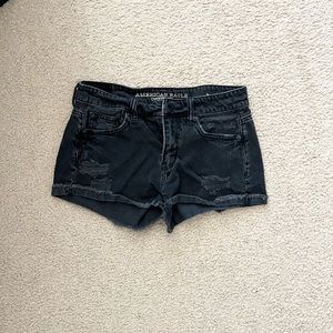 american eagle low rise denim shorts